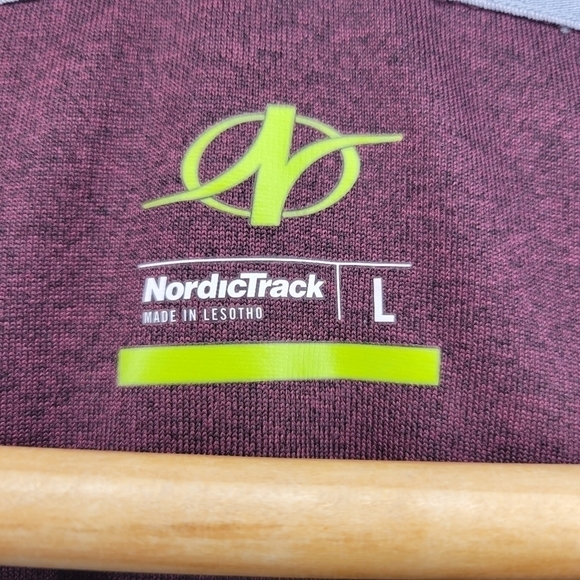 NordicTrack Men’s Long Sleeve Shirts - Blue & Purple, set of 2 - Picture 4 of 11